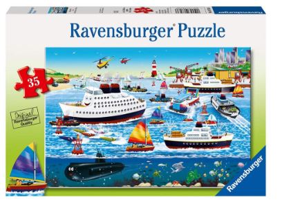 RAVENSBURGER HAPPY HARBOUR 35 PIECE JIGSAW PUZZLE Hot on Sale