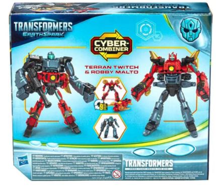 TRANSFORMERS EARTHSPARK - TERRAN TWITCH AND ROBBY MALTO CYBER COMBINER Cheap