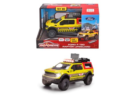 MAJORETTE FORD F-150 RAPTOR LIFEGUARD 14.5CM LIGHTS AND SOUND Cheap