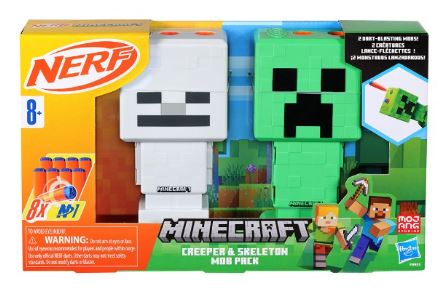 NERF - MINECRAFT CREEPER AND SKELETON MOB PACK Hot on Sale