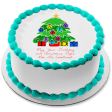 Birthday Christmas Tree Birthmas Edible Cake Topper Image ABPID50471 on Sale