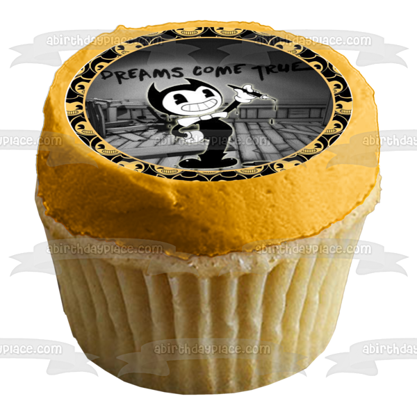 Bendy and the Ink Machine Cupcakes Edible Cupcake Topper Images ABPID50317 Discount