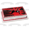 Spider-Man Spider-Verse Spider-Man Red and Black Logo Edible Cake Topper Image ABPID50448 For Cheap