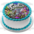 Splatoon 2 Inkling Lime Green Purple Edible Cake Topper Image ABPID50388 Cheap