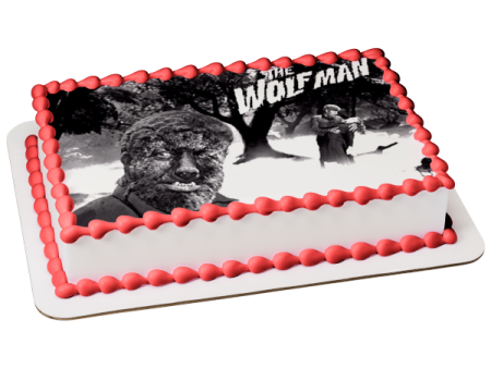 The Wolfman 1941 Black and White Lon Chaney Jr. Edible Cake Topper Image ABPID50343 on Sale