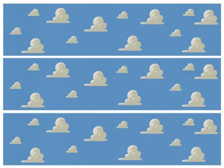 Toy Story Inspired Wallpaper Cloud Border Strips Edible Cake Topper Image Strips ABPID50427 Online Sale