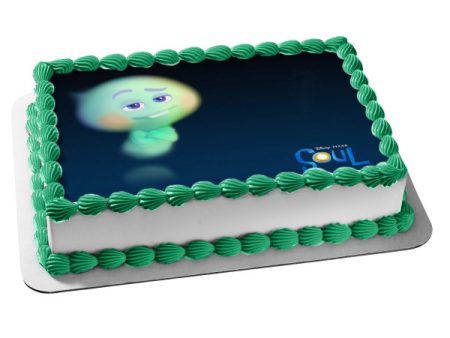 Soul Movie 22 Disney Pixar Blue Background Edible Cake Topper Image ABPID50525 Supply