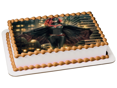 Batwoman Kate Kane Ruby Rose TV Show Comic DC Edible Cake Topper Image ABPID50417 Cheap