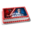 Star Wars the Rise of Skywalker Rey and Kylo Ren Edible Cake Topper Image ABPID50493 Hot on Sale