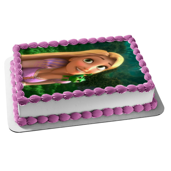 Tangled Rapunzel and Pascal Edible Cake Topper Image ABPID50360 Online