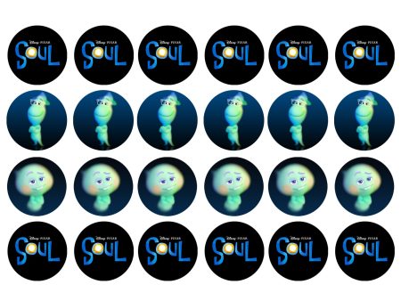 Soul Movie Disney Pixar 22 Joe Blue Background 24 Sheet Edible Cupcake Topper Images ABPID50524 For Discount