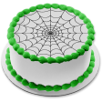 Spider Web Halloween Edible Cake Topper Image ABPID50323 For Cheap