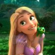 Tangled Rapunzel and Pascal Edible Cake Topper Image ABPID50360 Online