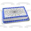 Spider Web Halloween Edible Cake Topper Image ABPID50323 For Cheap