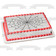 Spider Web Halloween Edible Cake Topper Image ABPID50323 For Cheap