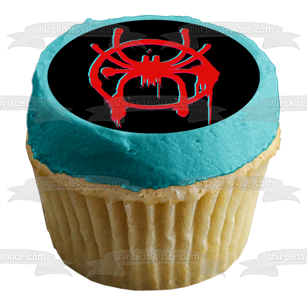 Spider-Man Miles Morales Graffiti Logo Edible Cake Topper Image ABPID50439 on Sale