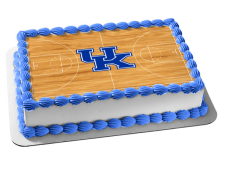 University of Kentucky Wildcats Logo Basketball Court Edible Cake Topper Image ABPID49835 Sale