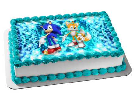 Sonic the Hedgehog Knuckles Edible Cake Topper Image ABPID49855 on Sale