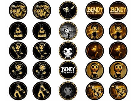 Bendy and the Ink Machine 25 Ct Cupcakes Edible Cupcake Topper Images ABPID50318 Fashion