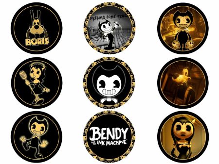 Bendy and the Ink Machine Cupcakes Edible Cupcake Topper Images ABPID50317 Discount