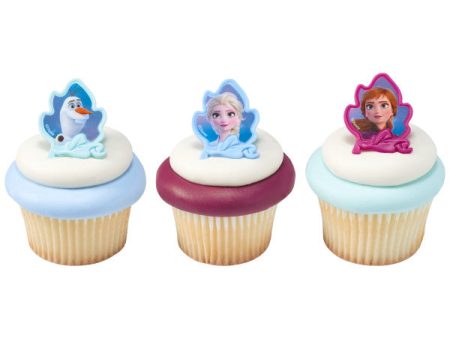 Disney Frozen II Elsa, Anna and Olaf Cupcake Rings Discount