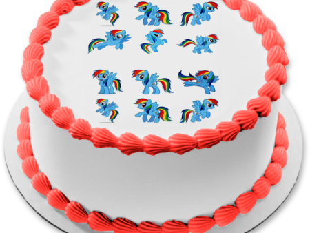 Rainbow Dash My Little Pony Edible Cake Topper Image ABPID50502 Online