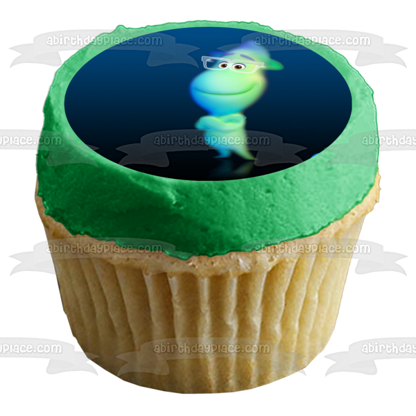 Soul Movie Disney Pixar Joe Blue Background Edible Cake Topper Image ABPID50526 Fashion