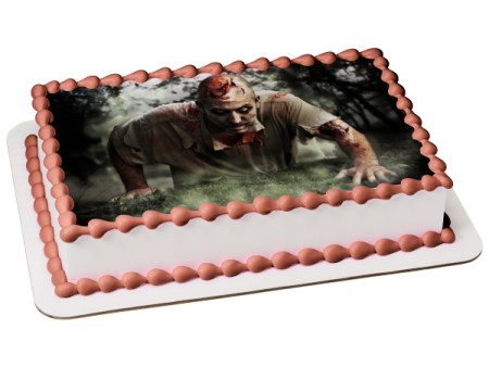 Zombies Halloween Scary Edible Cake Topper Image ABPID50331 For Sale