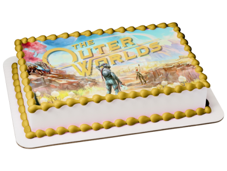 The Outer Worlds Video Game RPG Space Exploration Future Edible Cake Topper Image ABPID50410 For Discount