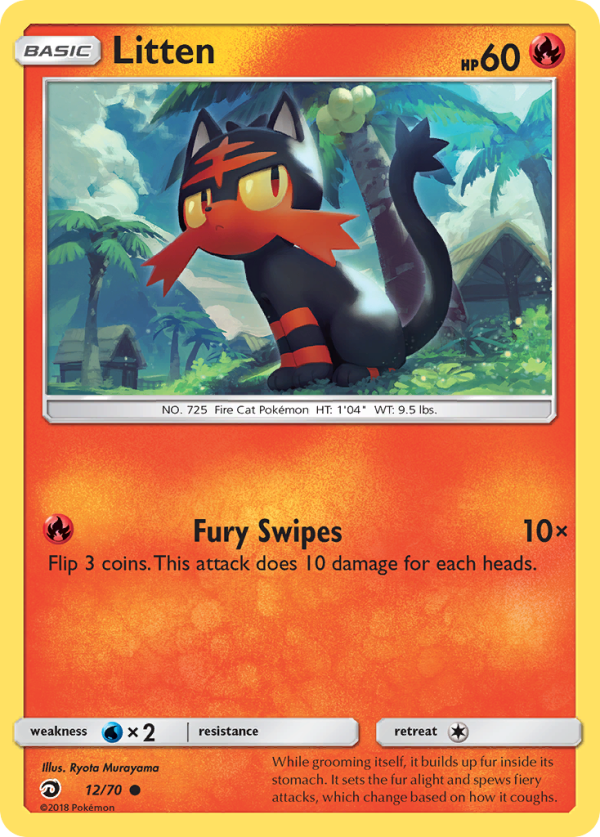 Litten (12 70) [Sun & Moon: Dragon Majesty] For Cheap