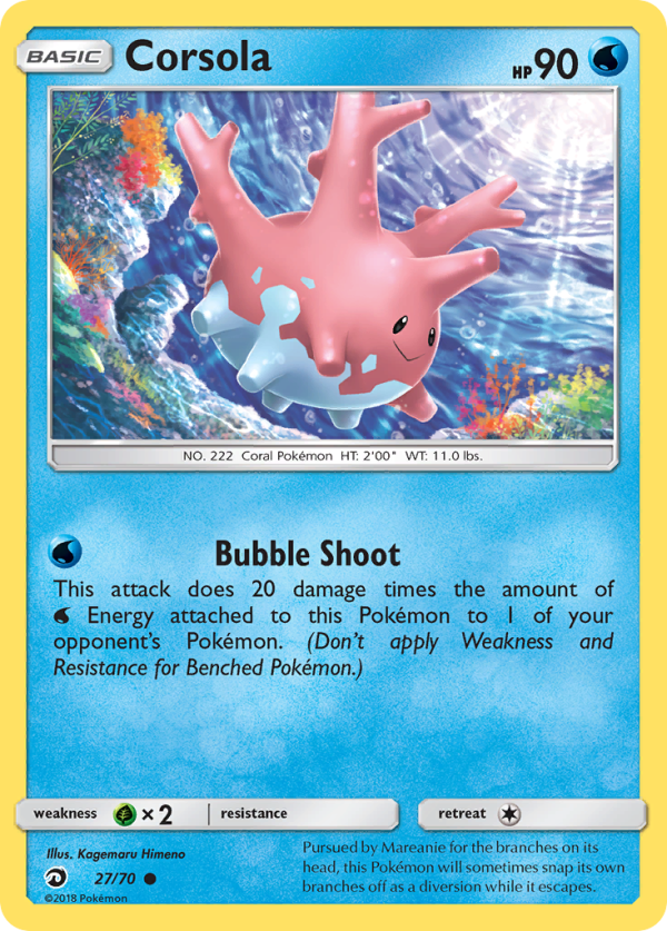 Corsola (27 70) [Sun & Moon: Dragon Majesty] For Sale