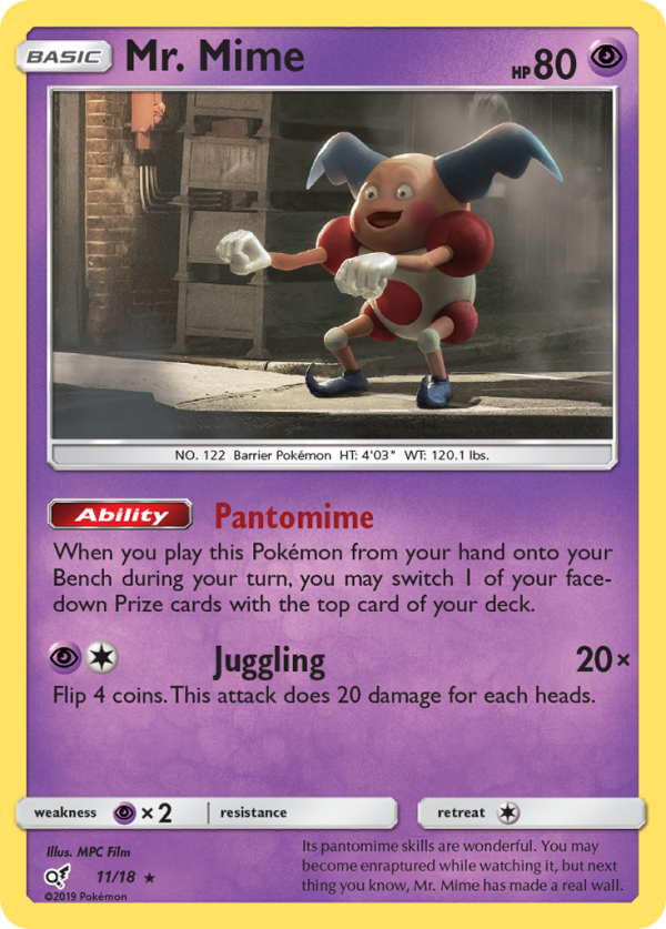 Mr. Mime (11 18) [Sun & Moon: Detective Pikachu] Online Sale