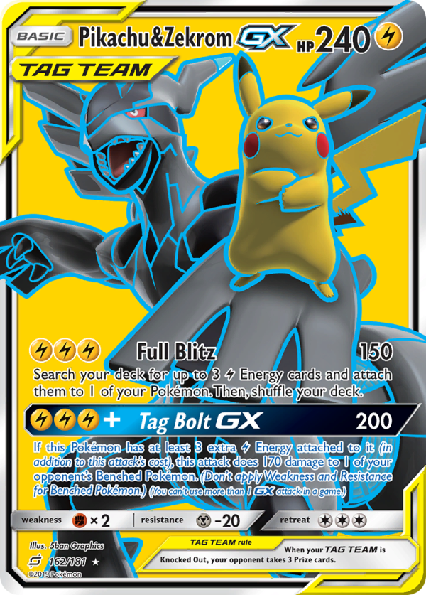 Pikachu & Zekrom GX (162 181) [Sun & Moon: Team Up] Online Sale