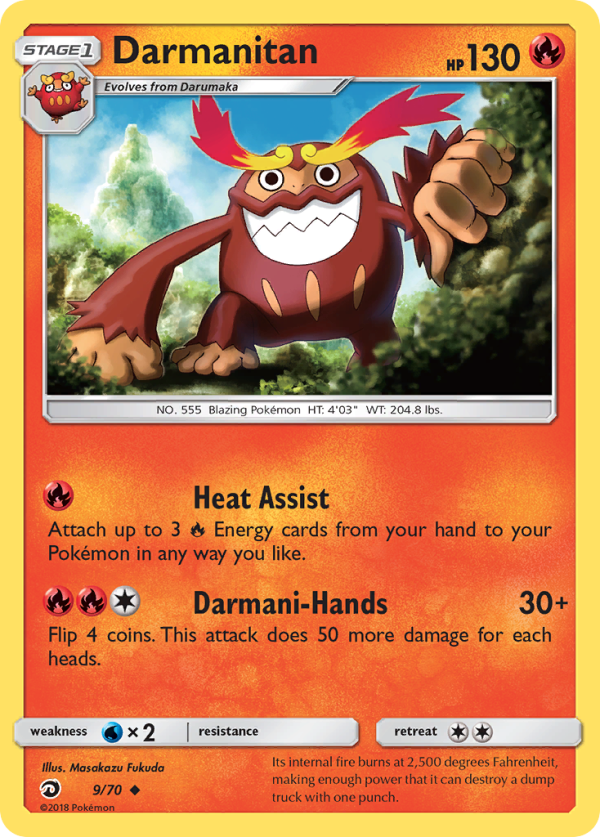 Darmanitan (9 70) [Sun & Moon: Dragon Majesty] For Sale