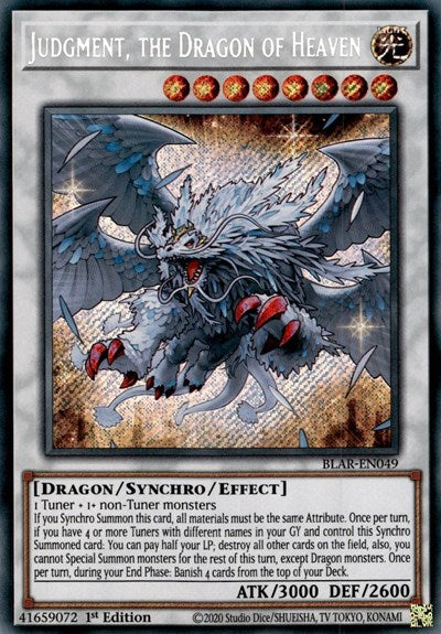 Judgment, the Dragon of Heaven [BLAR-EN049] Secret Rare Sale