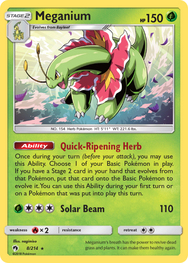 Meganium (8 214) [Sun & Moon: Lost Thunder] Online Hot Sale