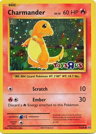 Charmander (9 108) (Toys R Us Promo) [XY: Evolutions] Fashion