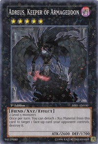 Adreus, Keeper of Armageddon [BP01-EN030] Starfoil Rare Discount