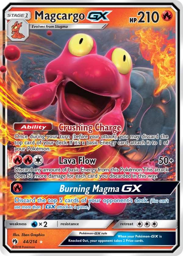 Magcargo GX (44 214) [Sun & Moon: Lost Thunder] For Sale