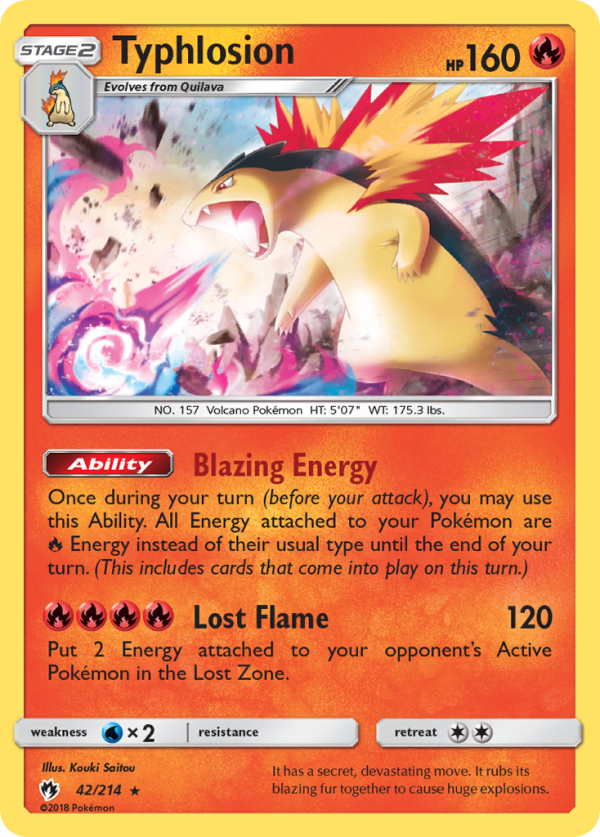 Typhlosion (42 214) [Sun & Moon: Lost Thunder] Hot on Sale