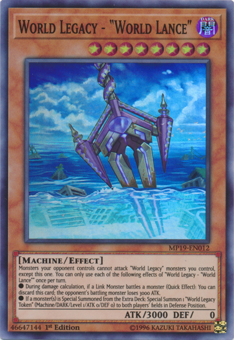 World Legacy -  World Lance  [MP19-EN012] Super Rare Discount