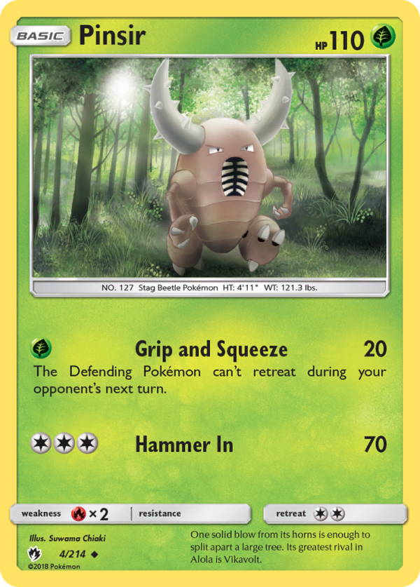 Pinsir (4 214) [Sun & Moon: Lost Thunder] Supply