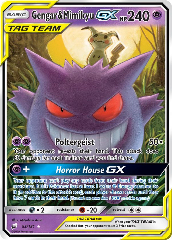 Gengar & Mimikyu GX (53 181) [Sun & Moon: Team Up] Sale