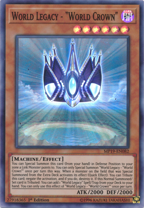 World Legacy -  World Crown  [MP19-EN082] Super Rare For Cheap