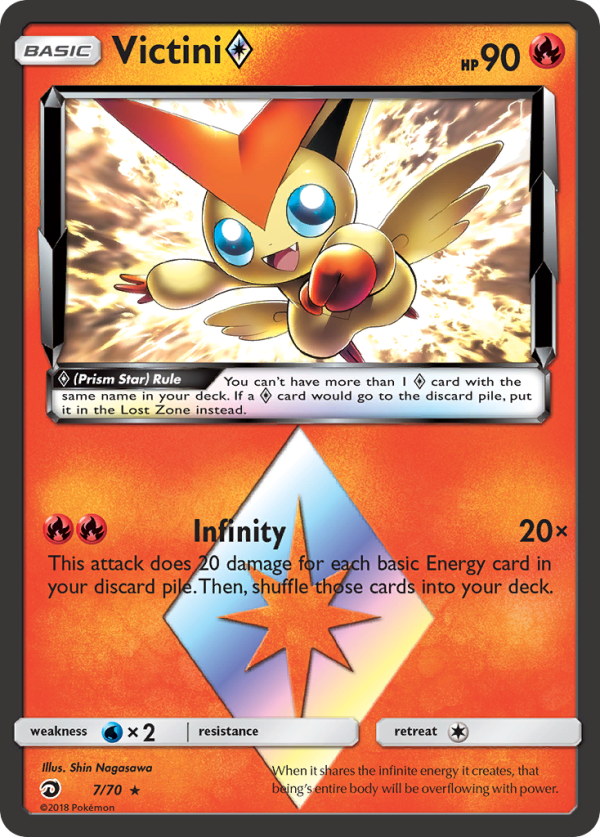 Victini (7 70) (Prism Star) [Sun & Moon: Dragon Majesty] Sale