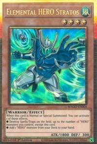 Elemental HERO Stratos (Alternate Art) [MAGO-EN004] Gold Rare Online Sale