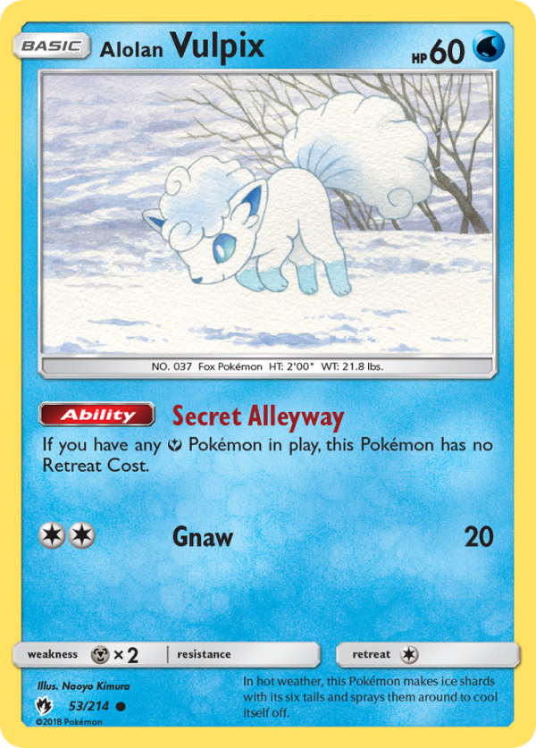 Alolan Vulpix (53 214) [Sun & Moon: Lost Thunder] Hot on Sale