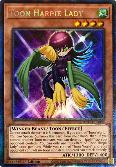 Toon Harpie Lady (CR) [TOCH-EN002] Collector s Rare Discount