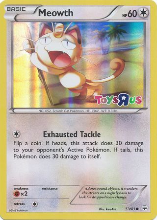 Meowth (53 83) (Toys R Us Promo) [XY: Generations] Sale