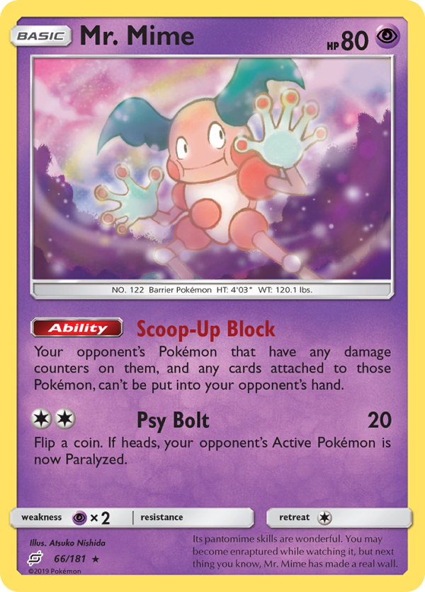 Mr. Mime (66 181) [Sun & Moon: Team Up] Fashion